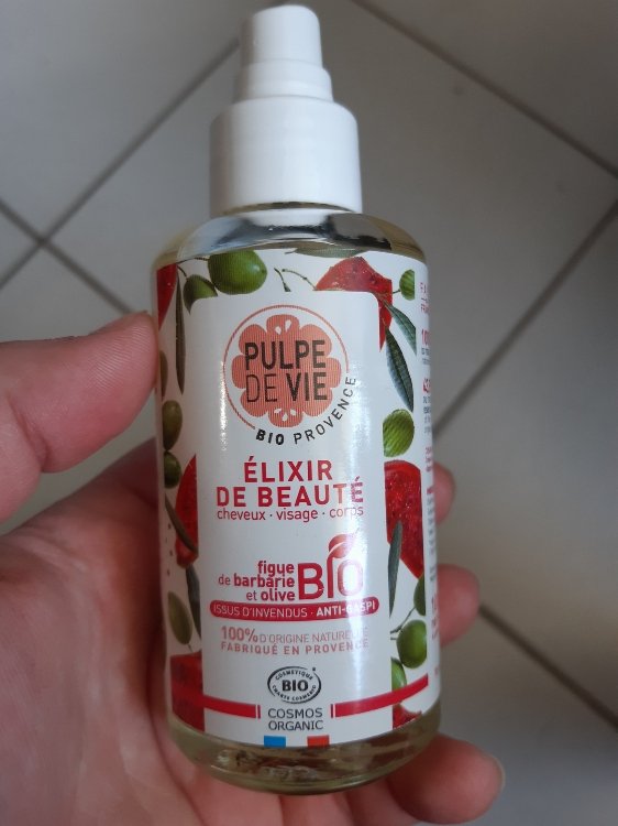 Pulpe de vie Élixir de Beauté Figue de Barbarie et Olive cheveux visage ...