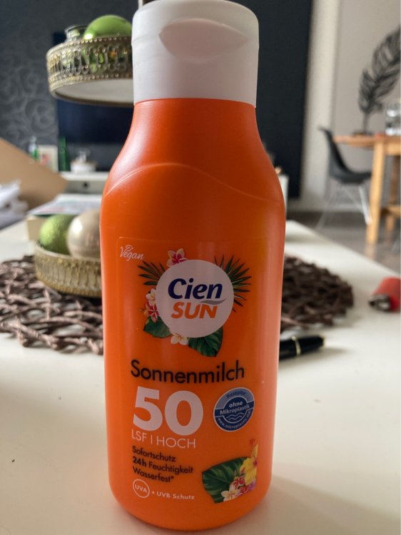 Cien Sun Sonnenmilch 50 LSF Hoch - INCI Beauty