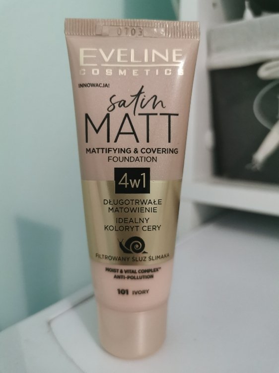 Eveline Cosmetics Satin Matt Mattifying And Covering Foundation 101