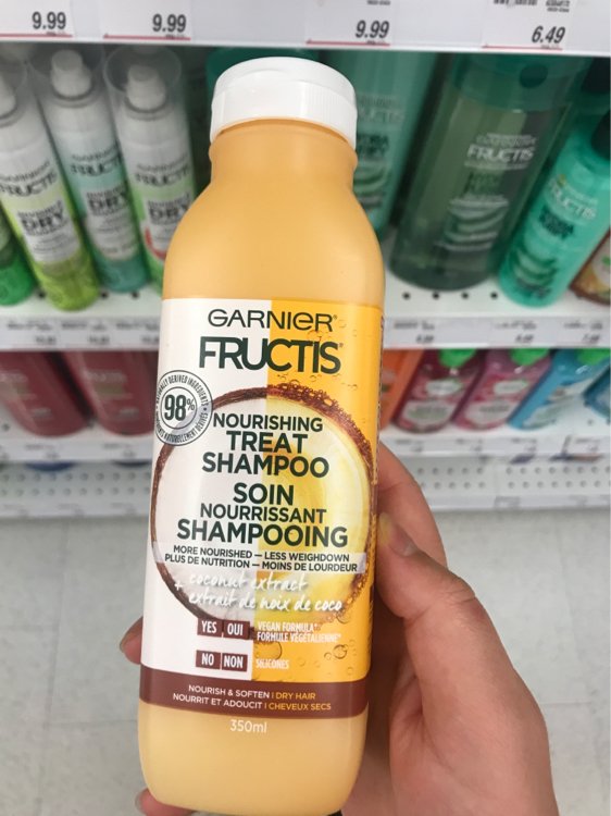 Garnier Fructis Nourishing Treat Shampoo - For Dry Hair - Coconut - 350 ml  - INCI Beauty