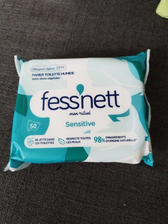 Fess'Nett Sensitive - Papier toilette humidifié - Peaux Irritées
