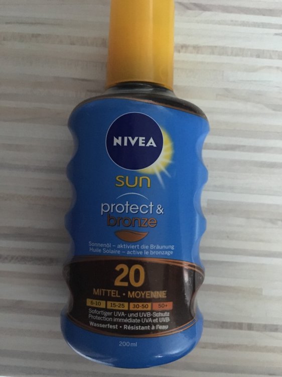 Nivea Sun Protect & Bronze (Huile Solaire) - SPF 20 - INCI Beauty