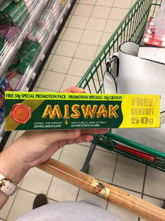 Miswak Herbal Toothpaste with pure al arak extract INCI Beauty