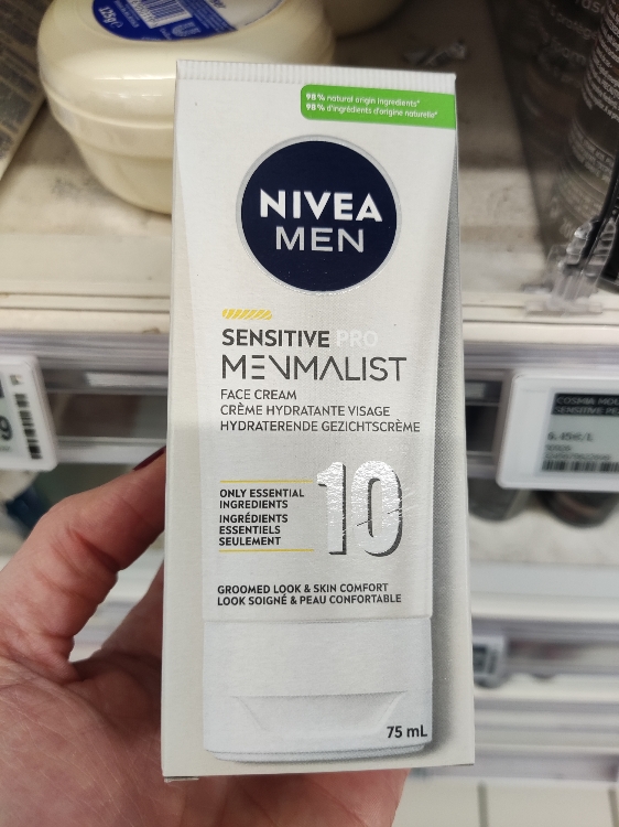 Crème hydratante visage sensitive pro pour homme Nivea - 75ml
