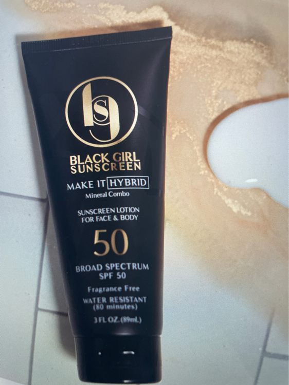 Black Girl Sunscreen Make It Hybrid SPF 50 Sunscreen