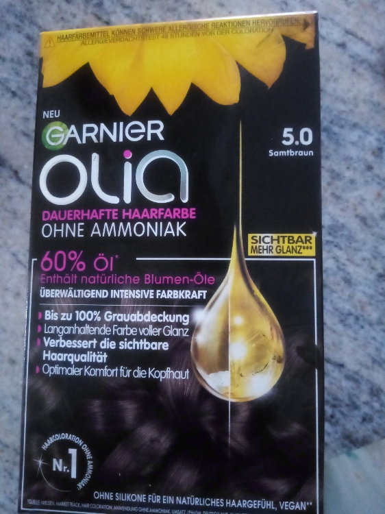 Garnier Olia Permanent Hair Color 5.0 Brown - INCI Beauty