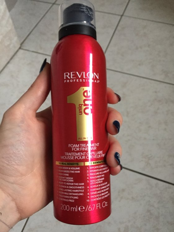Revlon Uniq One - Traitement Capillaire Mousse pour Cheveux Fins - 200 ml -  INCI Beauty