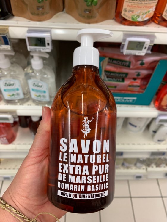 Savon le naturel Savon extra pur de Marseille romarin basilic 500 ml - INCI  Beauty