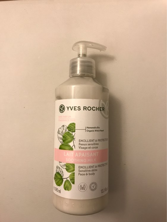 Yves Rocher Lait Apaisant Corps & Visage Hamamélis - Flacon-Pompe 390 ...