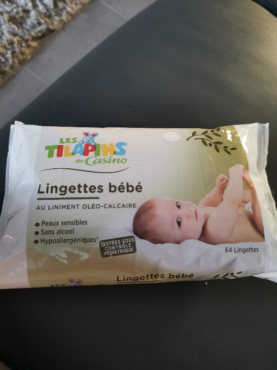 Les Tilapins Lingettes bébé au liniment oléo-calcaire - 64