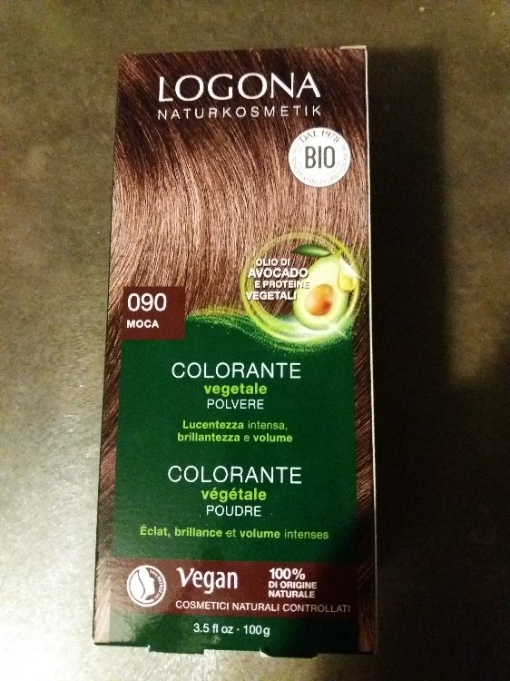 Beauty 090 - Pulver Pflanzen-Haarfarbe - Logona Dunkelbraun 100 INCI g