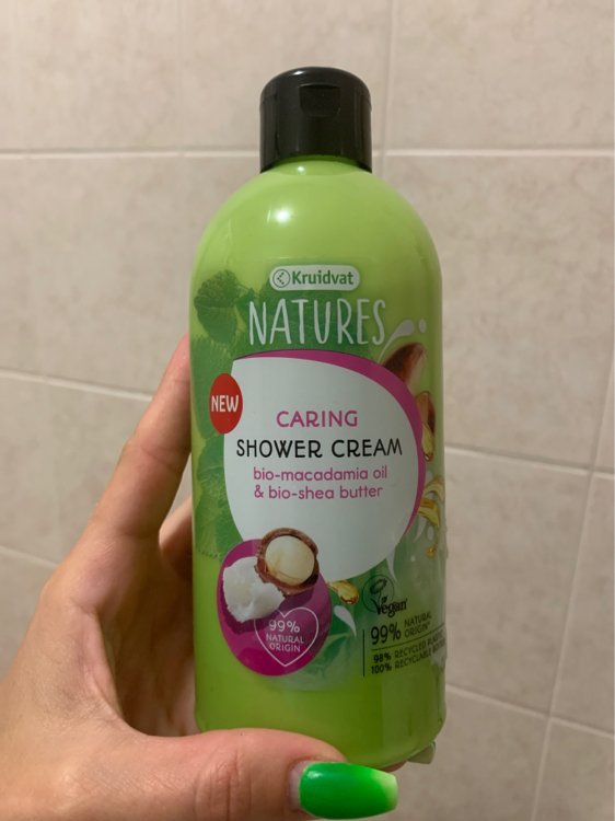 Kruidvat Caring Shower Cream Bio-macadamia & Bio-shea Butter - 500 ml - Beauty