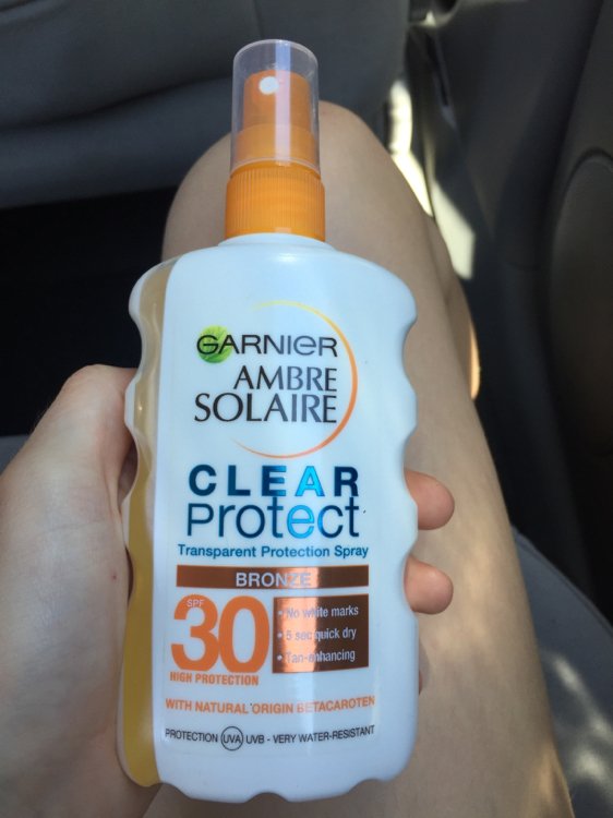 Garnier Ambre Solaire Clear Protect Transparent Protection Spray - Bronze -  200 ml - SPF 30 - INCI Beauty