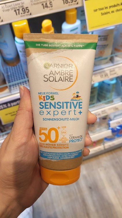 Sensitive 50+ Solaire INCI Garnier Expert+ Ambre Kids Beauty Sonnenschutz-milch -