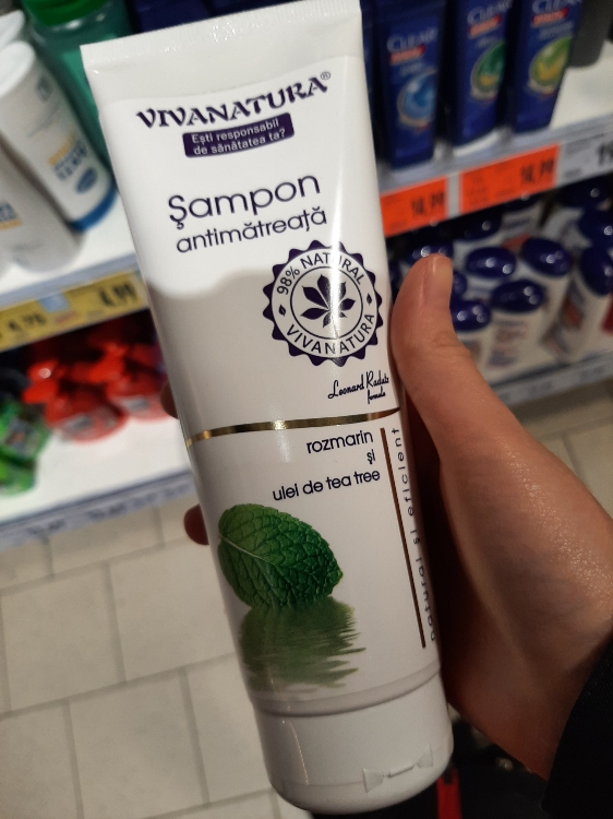 Vivanatura Sampon Antimatreata Rozmarin Si Ulei De Tea-tree - 250 Ml ...