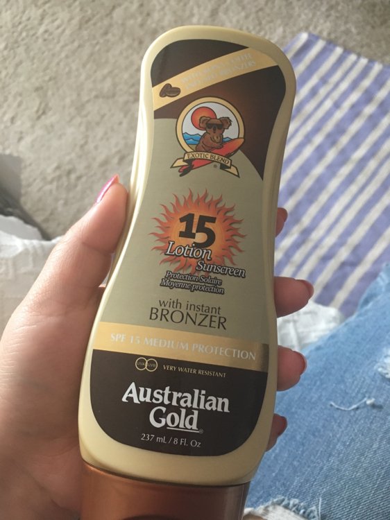 Australian Gold Sunscreen with instant Bronzer - SPF - 237 ml - INCI Beauty