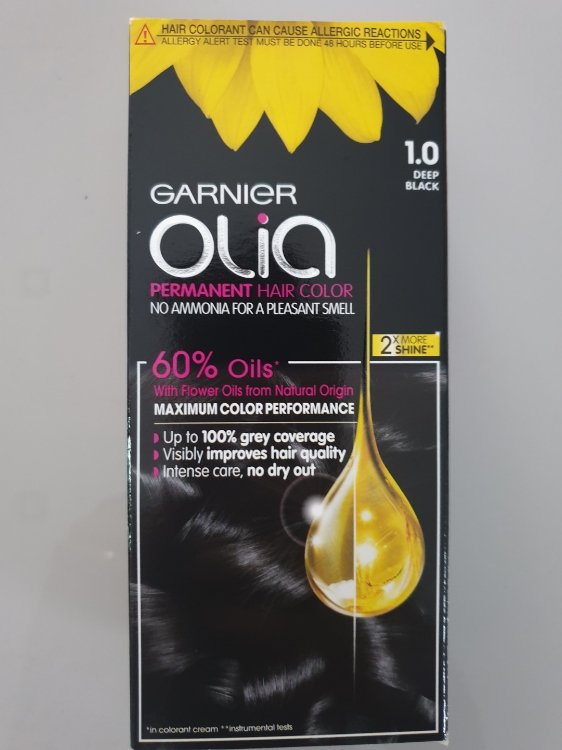 Garnier Olia Permanent Hair Color Deep Black  - INCI Beauty