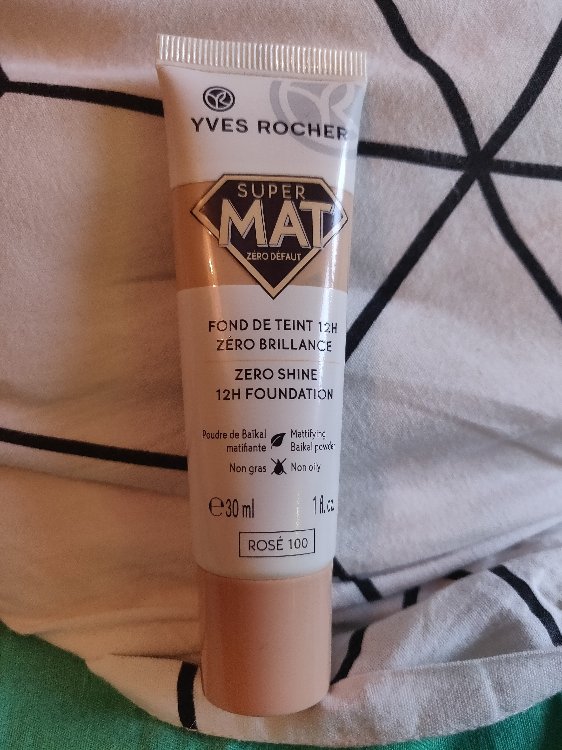 Yves Rocher Fond de Teint Super Mat Zéro Brillance - Rosé 100 - Tube 30 ...