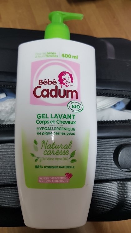 Gel Lavant Corps et Cheveux Natural Caresse - Bébé Cadum - Cadum