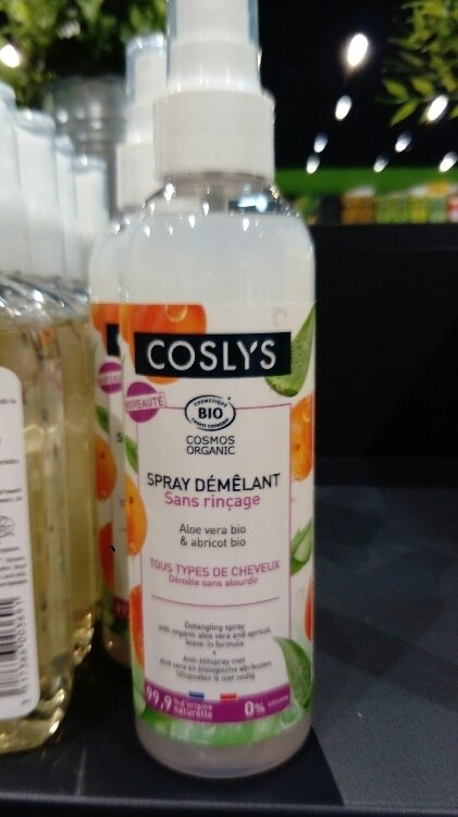 Coslys Spray Demelant Sans Rincage Aloe Vera Bio Abricot Bio Inci Beauty