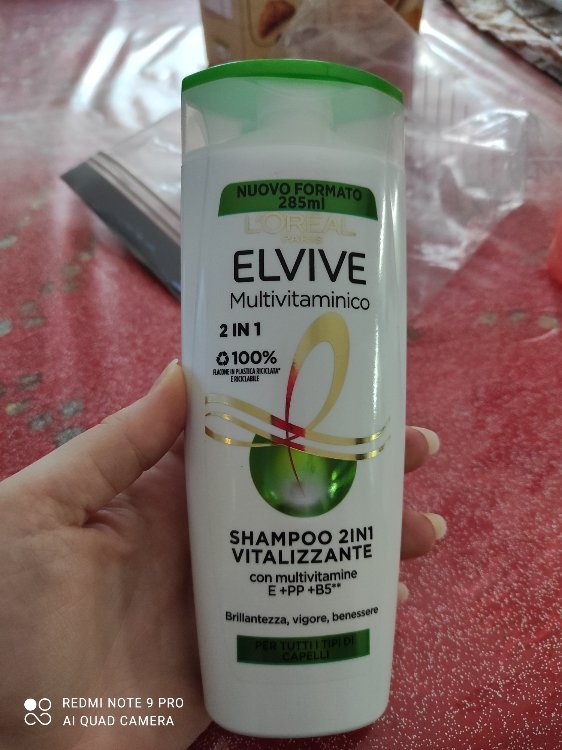 Onderling verbinden Kritiek Geschikt L'Oréal Elvive Multivitaminico Shampoo 2 in 1 Vitalizzante con Multivitamine  E+ PP + B5 - 285 ml - INCI Beauty