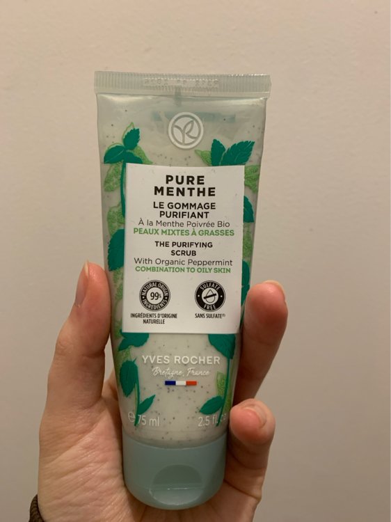 Yves Rocher Pure Menthe Le Gommage Purifiant à La Menthe Poivrée Bio Inci Beauty