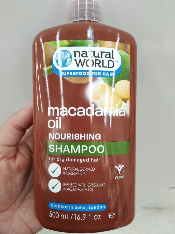 Natural World Shampoo Ultra Nourishing Macadamia Oil 500 ml - INCI Beauty