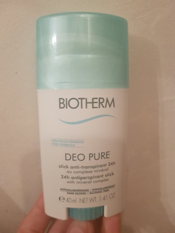 son Abolished linear Biotherm Deo Pure Déodorant stick 48h - 40 ml - INCI Beauty
