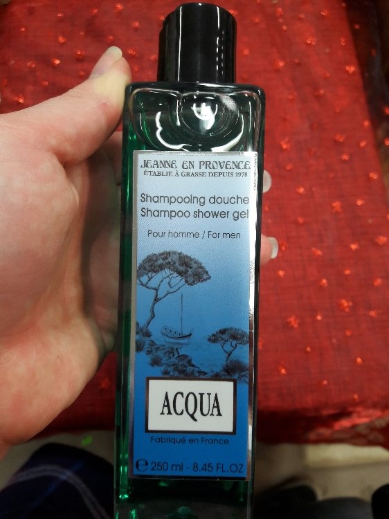 Jeanne provence Aqua - Shampoing gel douche for Men 250 ml - INCI Beauty