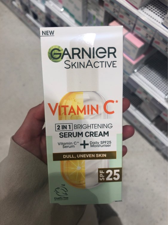 Garnier Skinactive Vitamin C Brightening Serum Cream Spf25 Inci Beauty