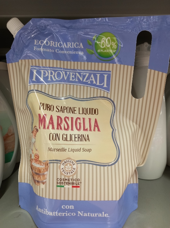 I Provenzali Puro Sapone Liquido Mani Marsiglia Con Glicerina Ecoricarica Busta Ml Inci