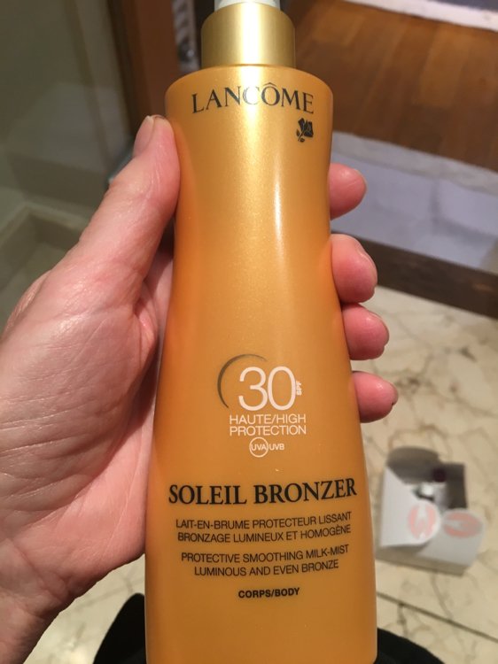 Stå op i stedet Yoghurt Bange for at dø Lancôme Soleil Bronzer - Lait-en-brume protecteur lissant SPF30 - INCI  Beauty