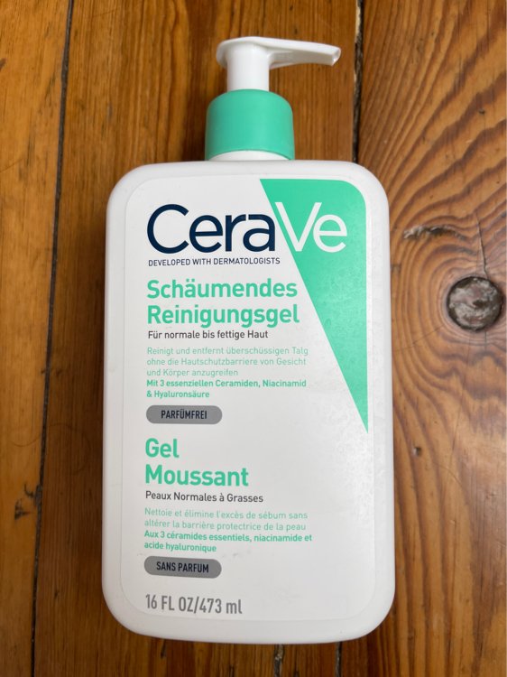 CeraVe Gel Moussant Nettoyant Peau Normale à Grasse aux Ceramides et Acide  Hyaluronique - 473 ml - INCI Beauty