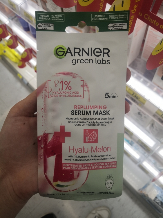 Garnier Hyalu-Melon Replumping Serum Sheet Mask - INCI Beauty