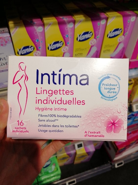 Lingettes Hygiène Intime Hamamélis - Intima