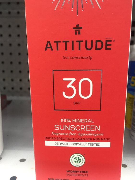 attitude fragrance free sunscreen