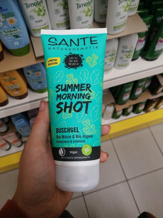 INCI Summer - Sante ml Naturkosmetik - 200 Duschgel Shot Morning Beauty