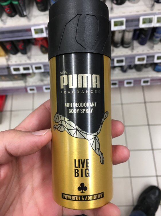 Puma Fragrances Live Big - Déodorant Body Spray 48h 150 ml - INCI ...