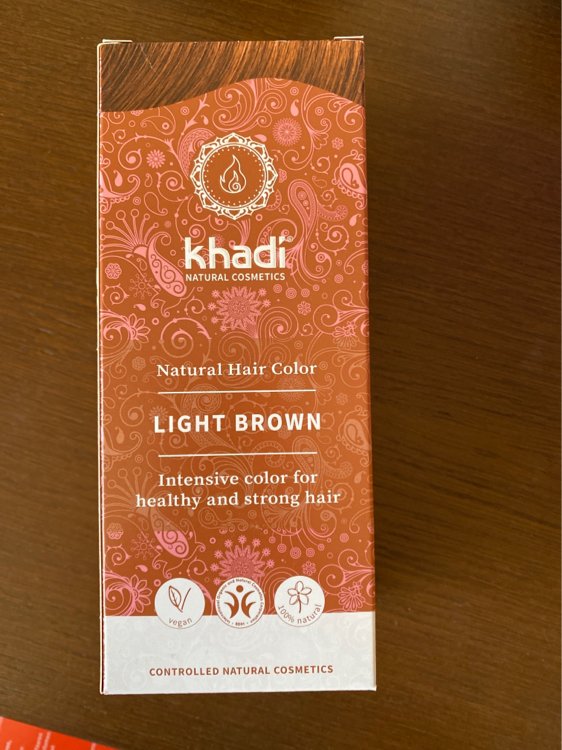 Khadi Herbal Hair Colour Light Brown - 100 g - INCI Beauty