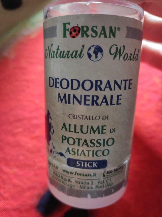 Forsan Cristallo Allume di Potassio Deodorante Minerale - 120 g - INCI  Beauty