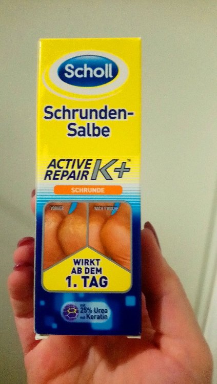 Scholl Schrunden-Salbe Active Repair K+ - Pommade fissures - INCI Beauty | Fußcremes