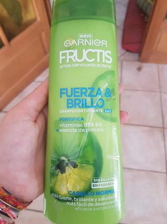 Actriz Limón daño Garnier Fructis Strength and brightness Shampoo 2 in 1 - Hair Normal  without paraben Silicones - 360 ml - INCI Beauty