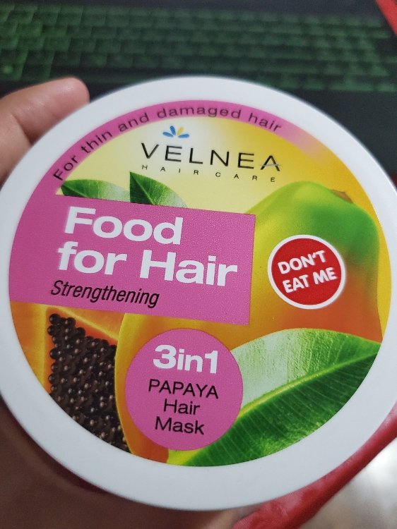 Velnea Food for Hair Strengthening 3 in 1 Papaya Hair Mask - INCI Beauty Velnea Food for Hair Strengthening 3 in 1 Papaya Hair Mask - INCI Beauty