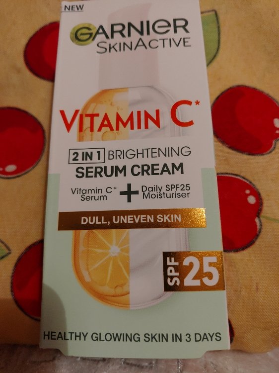 Garnier Vitamin C Serum Cream With Vitamin C And 50 Ml Spf 25 Inci Beauty