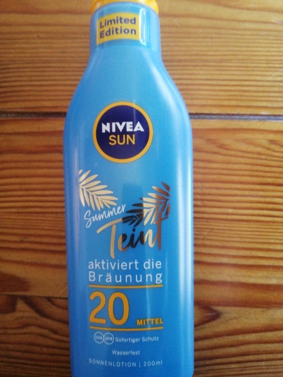 steno Begeleiden knop Nivea Sun Sonnenmilch Summer Teint - 200 ml - LSF 20 - INCI Beauty