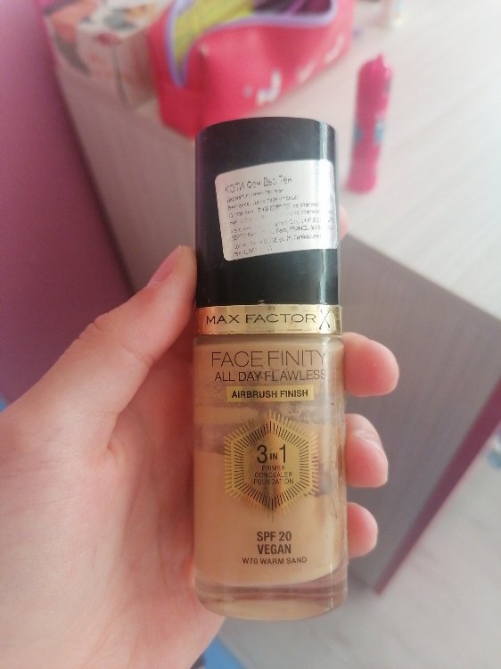 - Beauty Warm 70: - ml - 3 Factor INCI Foundation Finity 30 Max Sand 1 Face in