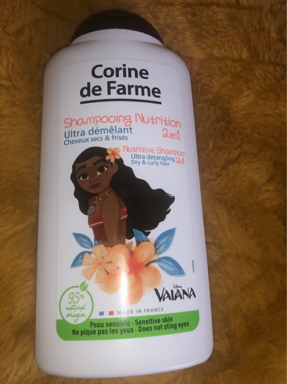 Corine de Farme Shampooing nutrition 2 en 1 Vaiana ultra démêlant cheveux  secs et frisés - INCI Beauty