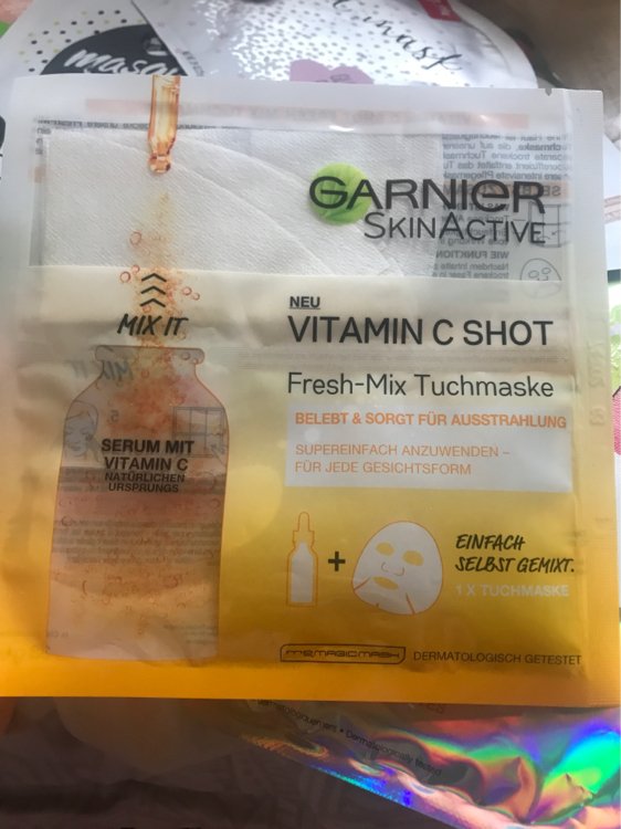 Vitamin tuchmaske shot INCI Beauty Garnier c mix SkinActive - fresh