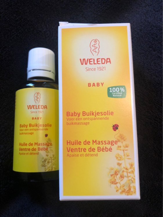 Weleda : Huile de massage ventre de bébé Weleda