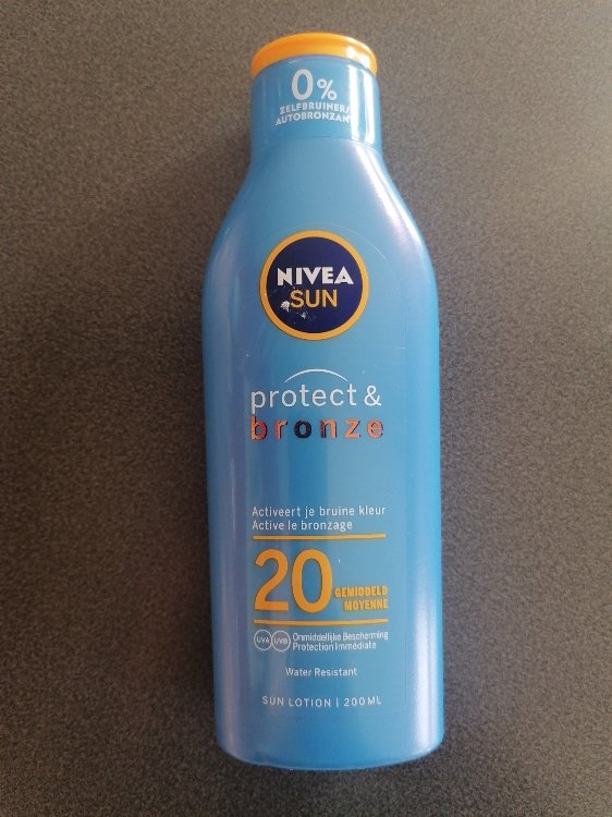 zout onthouden verdacht Nivea Sun Protect & Bronze Lait Protecteur - 200 ml - SPF 20 - INCI Beauty